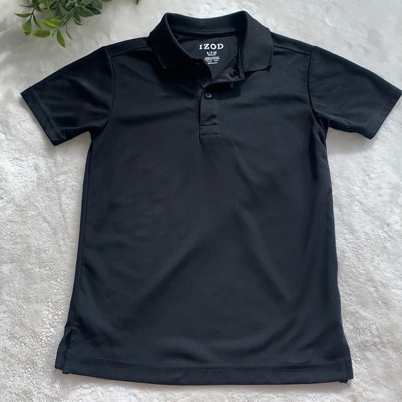 Izod Other - Izod Black Polo Shirt Boys Small 8 EUC